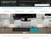 Tablet Screenshot of desktop-innovations.co.uk